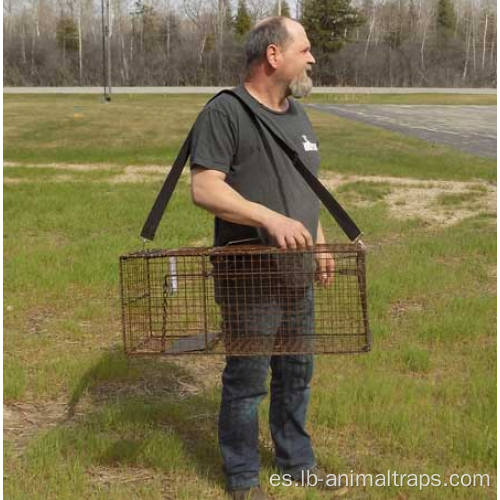 Correa de trampa de jaula de animales en vivo fácil de transportar